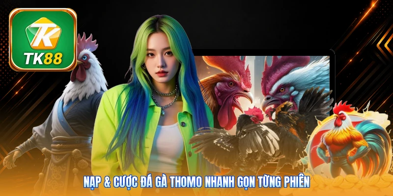 Nạp & cược đá gà Thomo nhanh gọn từng phiên